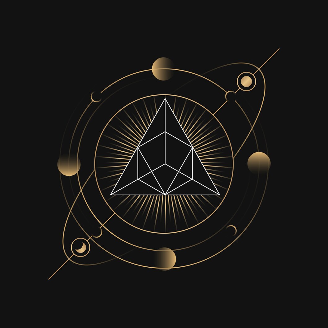 Sacred geometry mandala pattern representing planetary chart analysis